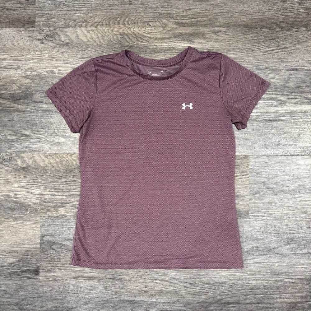 Under Armour Women's Tech Twist Short Sleeve Tee Purple Small